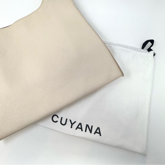 NWT CUYUNA Oversized Double Loop Bag | Ecru Leather - Picture 9 of 14